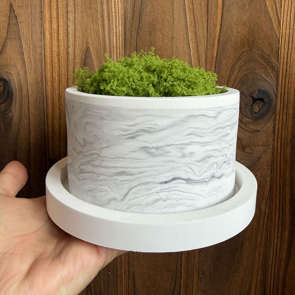 Terrazzo Pot Cement - Большой силиконовый набор форм для бетонных