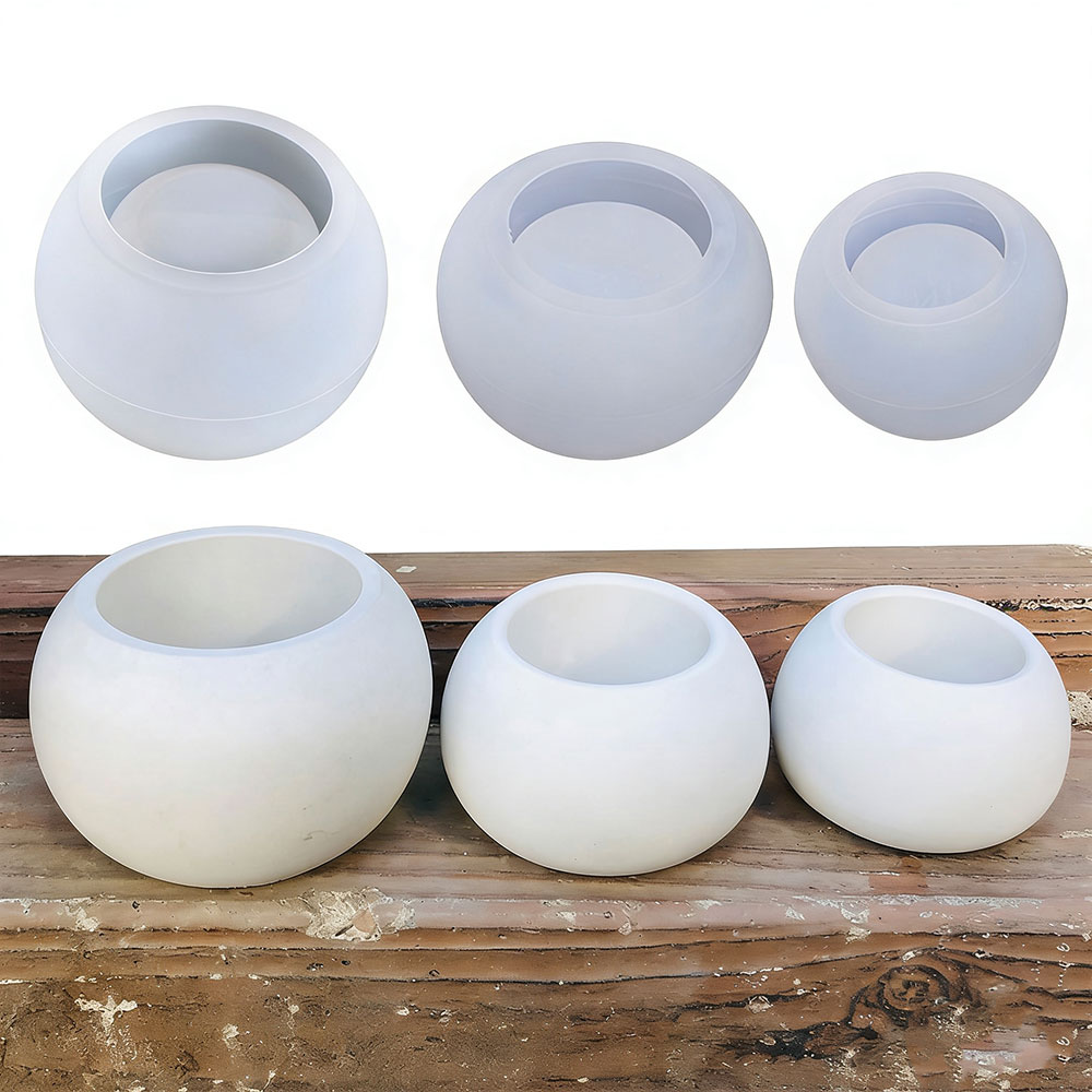 Набор из 3 силиконовых форм дл – обзор и цена Terrazzo Pot Cement