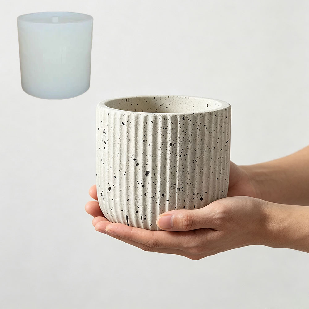 Минималистичная силиконовая фо – обзор и цена Terrazzo Pot Cement