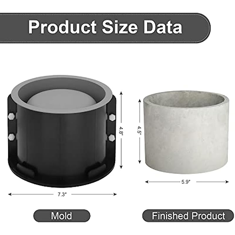 Большой круглый цветочный горш – обзор и цена Terrazzo Pot Cement
